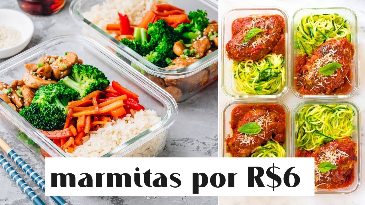MARMITAS SAUDÁVEIS da semana | VLOG alimentação saudável da semana