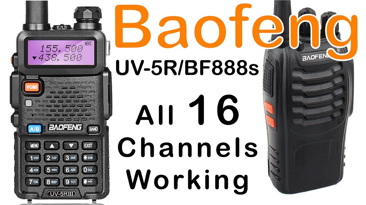 Baofeng UV-5R взаимодействует с BF888 — все 16 каналов работают идеально благодаря программному о...