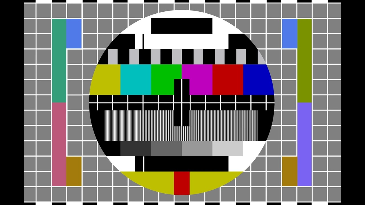 12-Hour TV Test Pattern for Screen Burn-In and Calibration in Stunning 4K Resolution