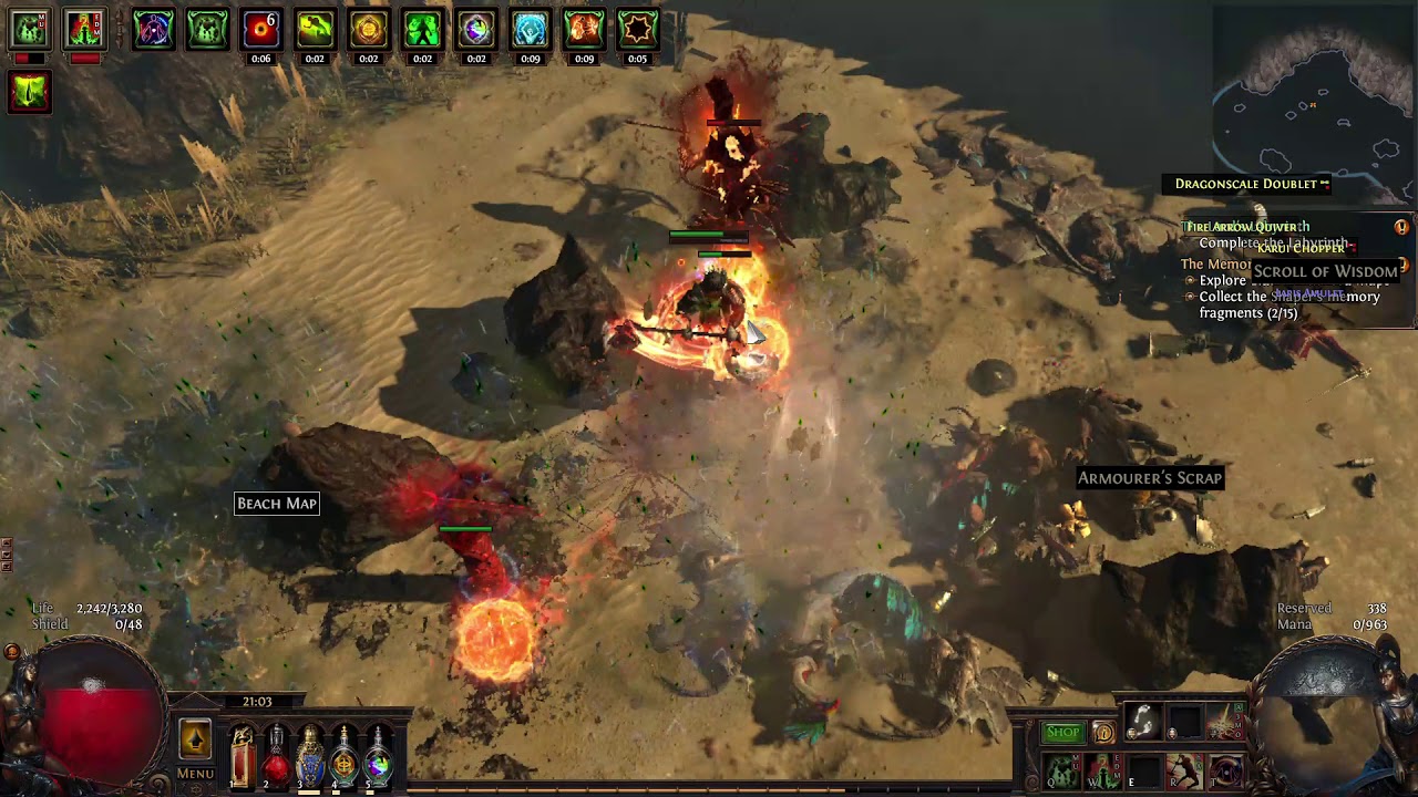 Path of Exile canyon map