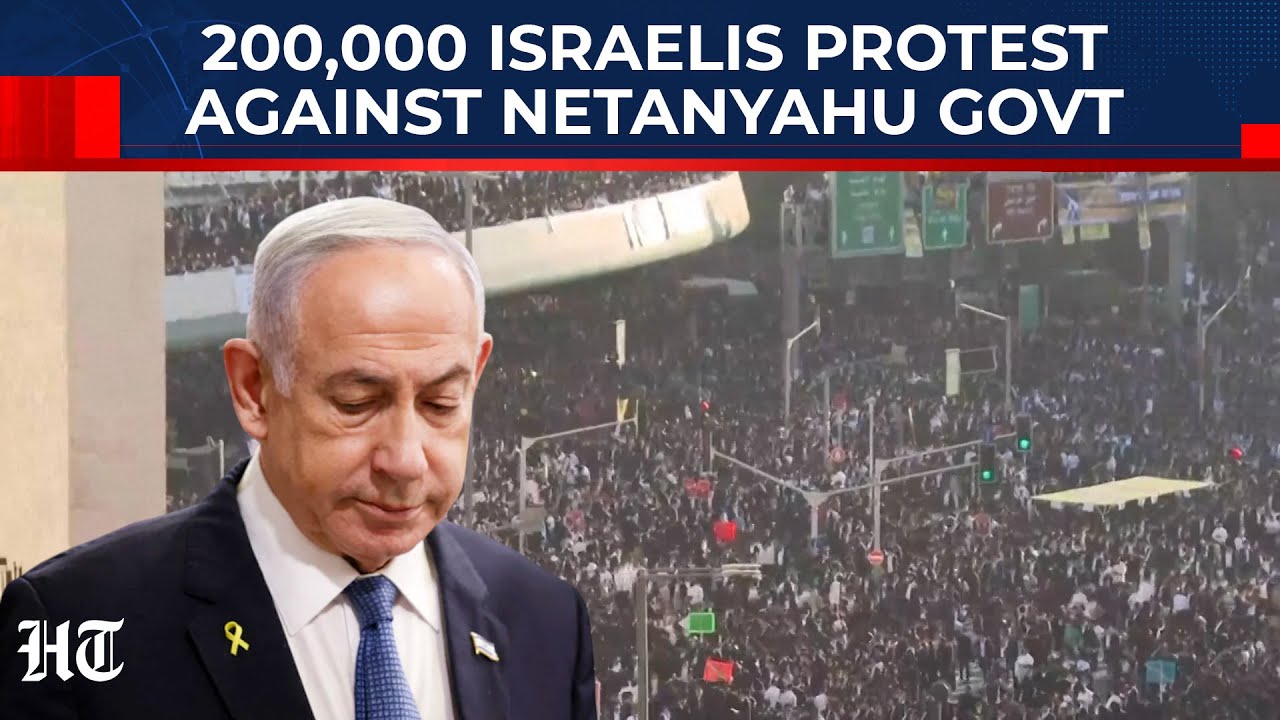 Netanyahu Faces Anger As 200,000 Ultra-Orthodox Israelis Block Entry To Jerusalem, Clash With Police
