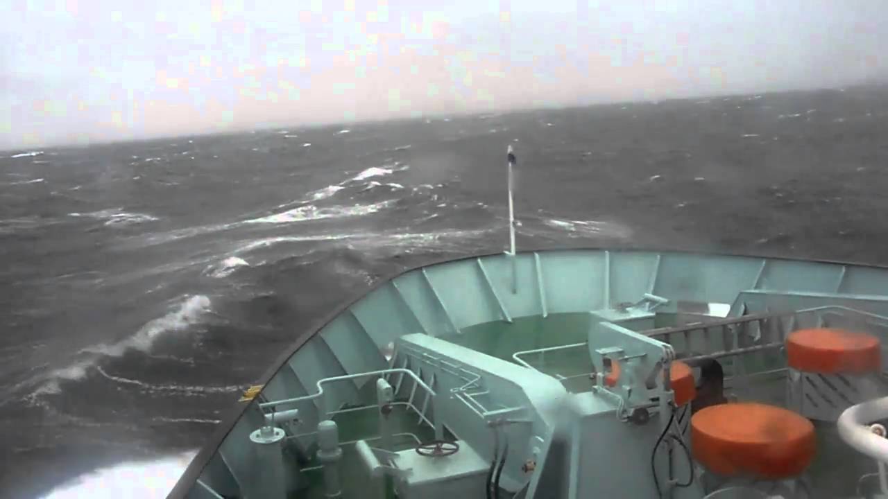 MV Hebrides in bad weather