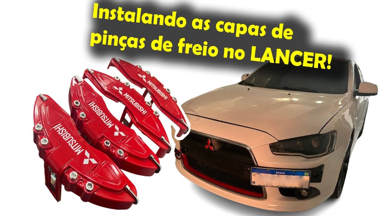 Mitsubishi Lancer - Instalação das capas de pinça com garras - GIRO RÁPIDO ACESSÓRIOS