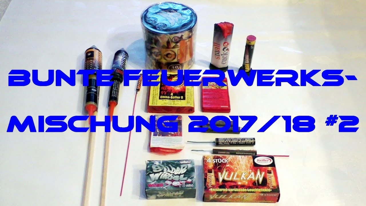 Bunte Feuerwerksmischung zu Silvester 2017/18 │ #2