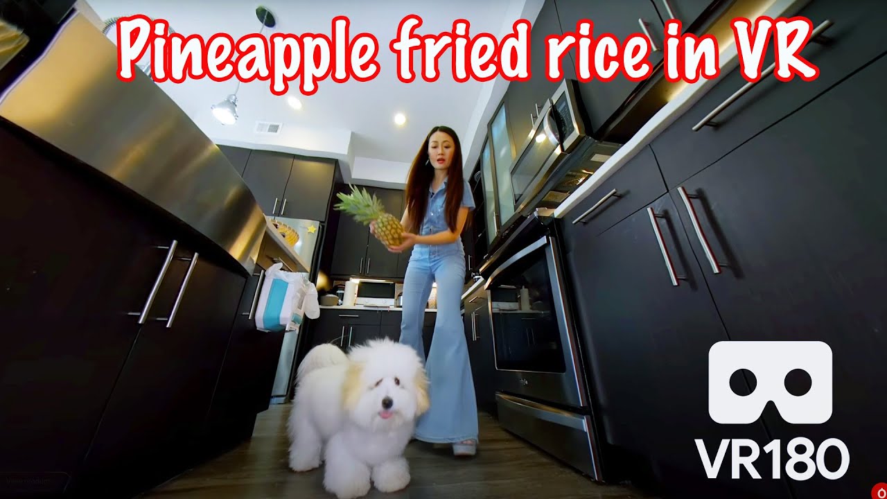 The best Pineapple Fried Rice with my kids  in VR 180/7K
