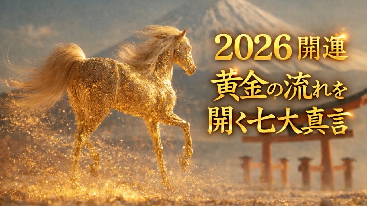 2026年 大運覚醒】聴くだけで黄金の流れが訪れる「七大真言」 
