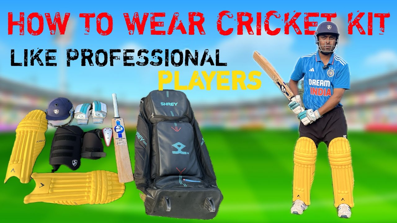 How To Wear Cricket Kit like Professional Players ✅ || क्रिकेट केसे पहने | Cricket Kit ||