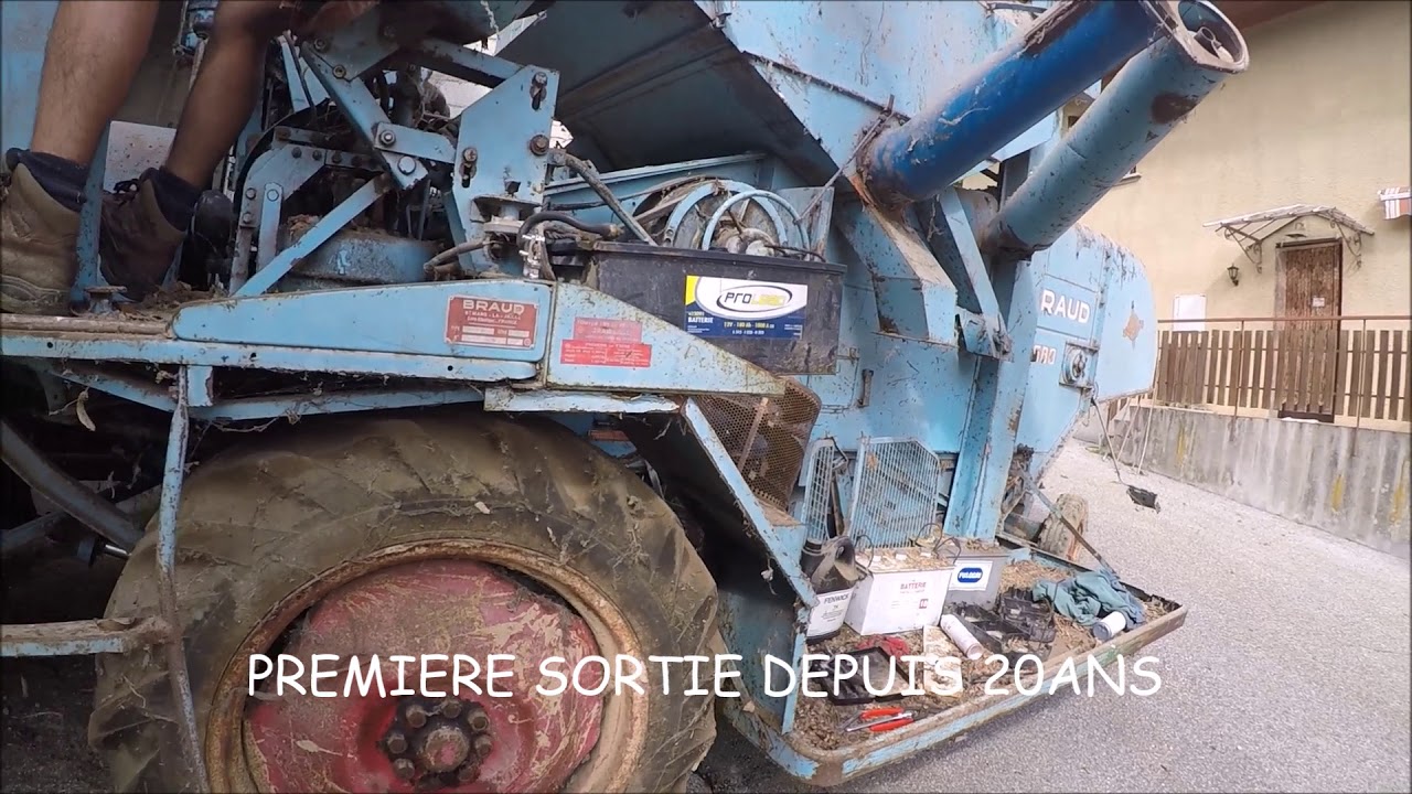 [GOPRO] Redémarrage d'une moissonneuse Braud 2580