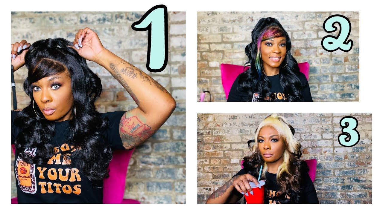 Zury Sis Beyond Synthetic Half UpDown SB Bang HD Lace Front Wig - LF SB JACE 🤍🤍