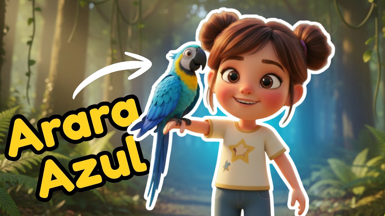 Arara Azul 🦜💙 | Música Infantil Educativa sobre a Natureza