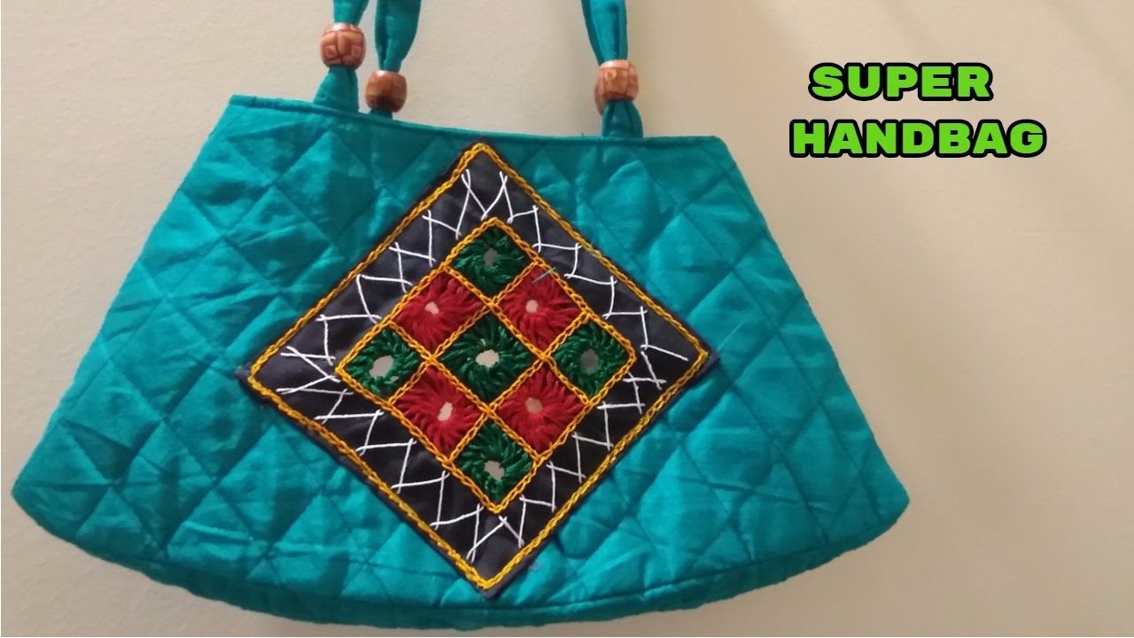 किसी भी कपडे से बनाए सिर्फ 5 मिनट में / How to make handbag / Diy handbag cutting and stitching