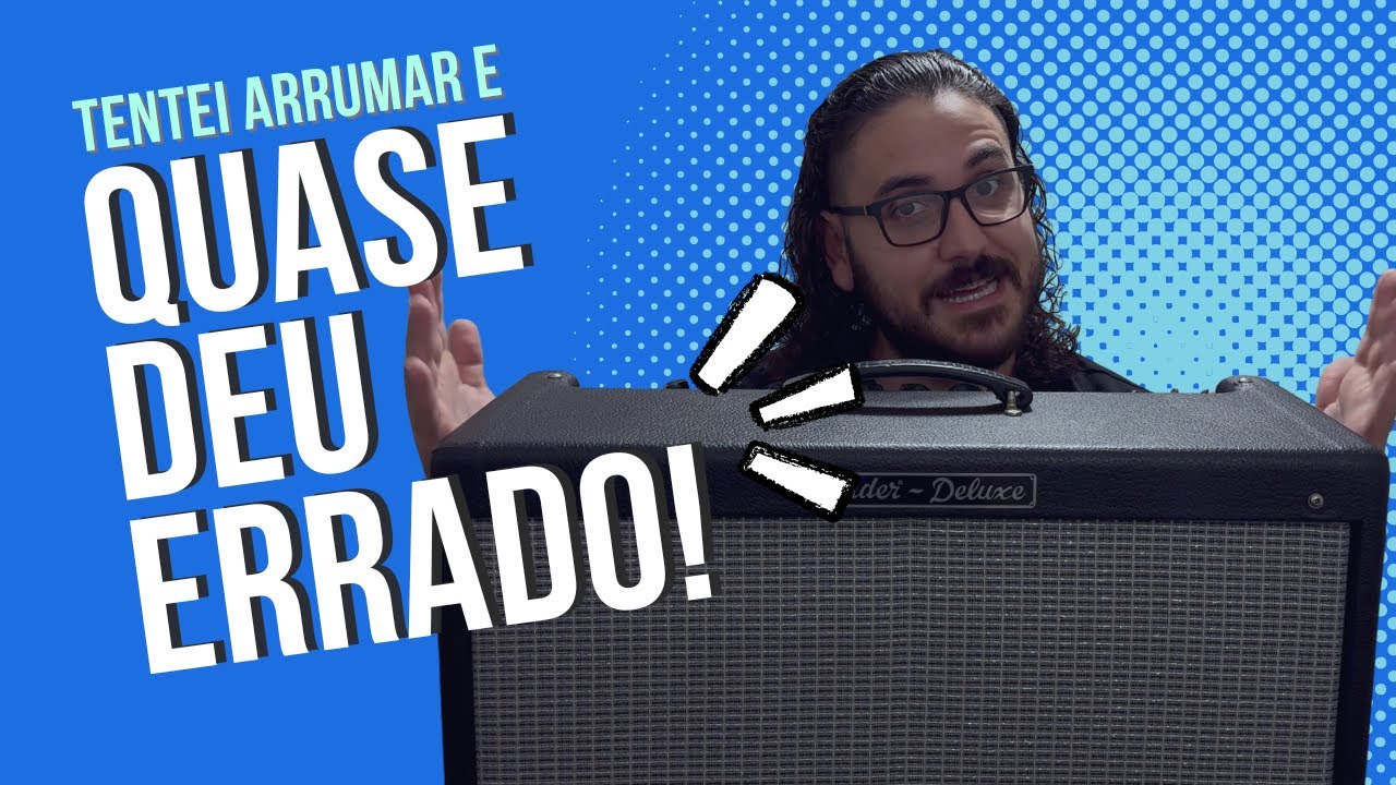 Tentei consertar meu amplificador, será que deu certo?