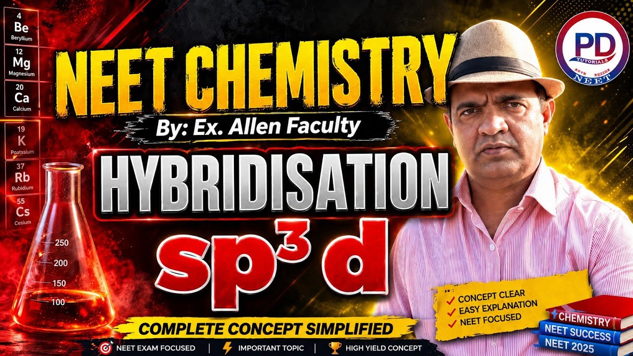 sp3d hybridisation#neet#pankaj bagaria sir# pd tutorials