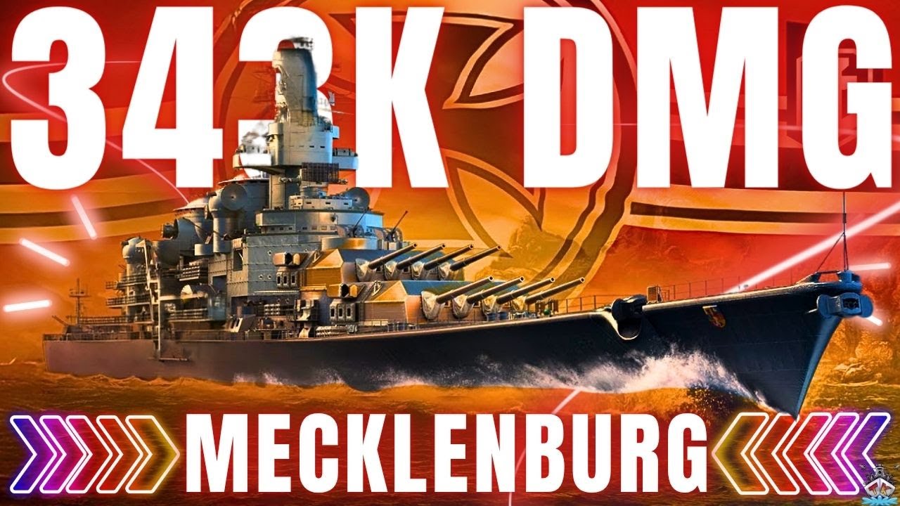 Mecklenburg 343.000 DMG + 100% SPANNUNG | 300K Club | World of Warships 🚢