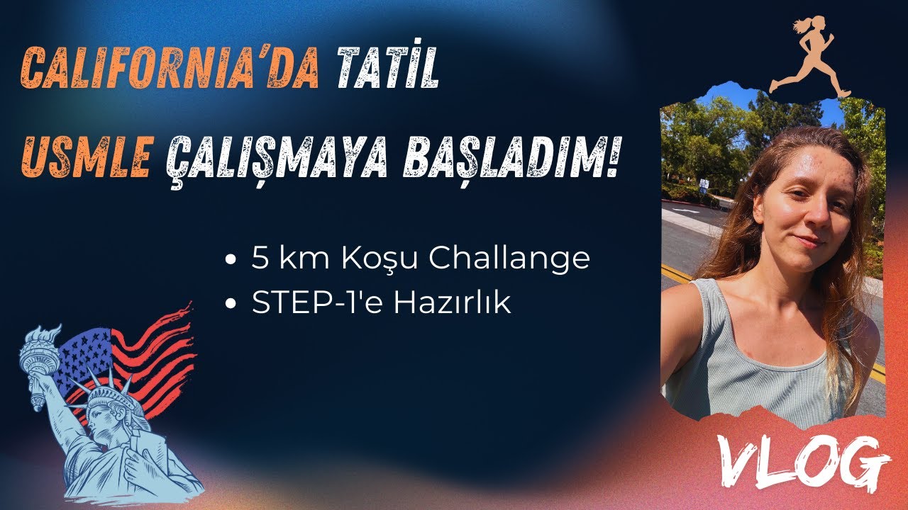 USMLE Çalışmaya Başladım! | California'da Bir Vlog #runwithme