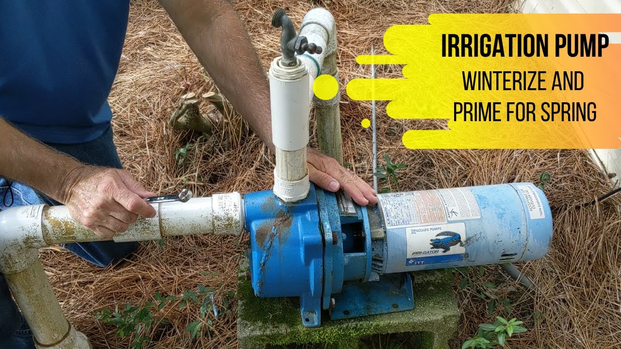 How to winterize and prime an irrigation pump