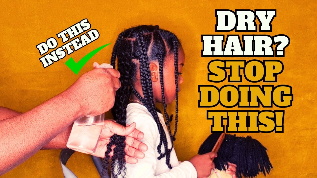The REAL reason your little ones natural hair is DRY AND how to FIX IT!