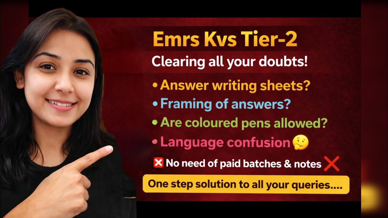 EMRS / KVS Tier-2🔥|Answer Writing, Language Confusion, Coloured Pens & More| One Step Solution!#emrs