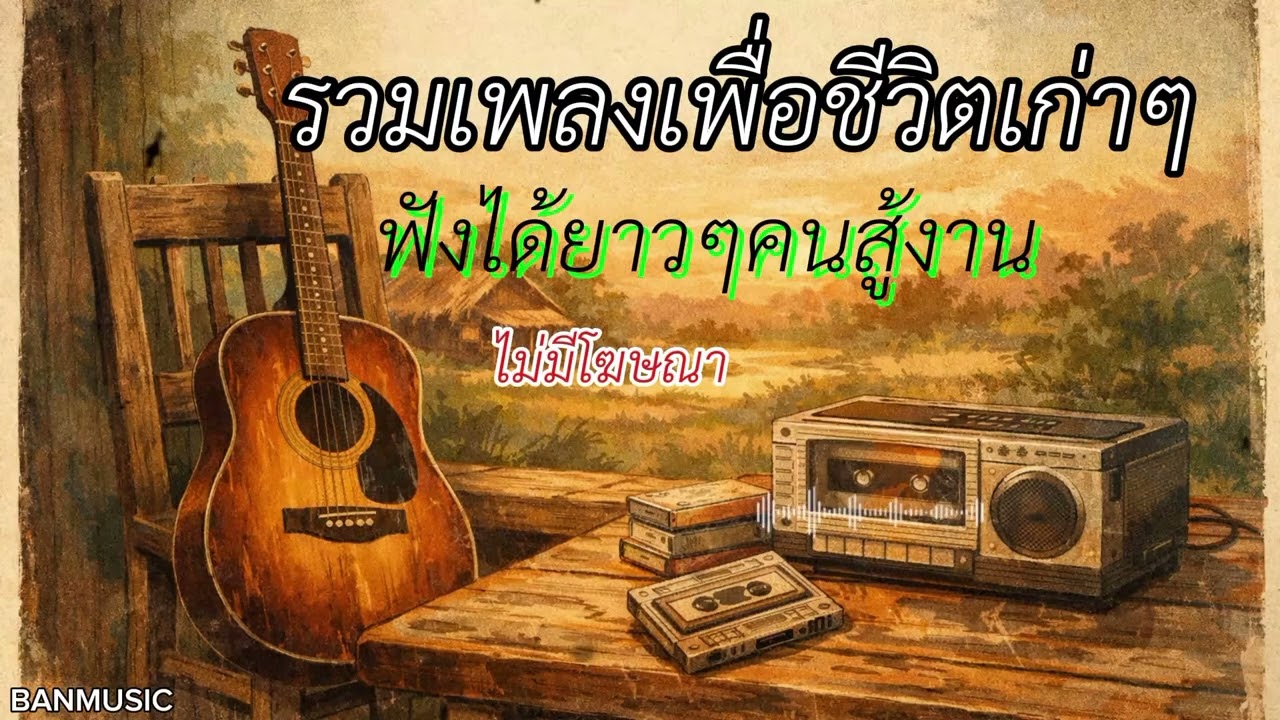 รวมเพลงเพื่อชีวิตเก่าๆ#ใต้ฟ้าดินเเดง -Banmusic (Official)