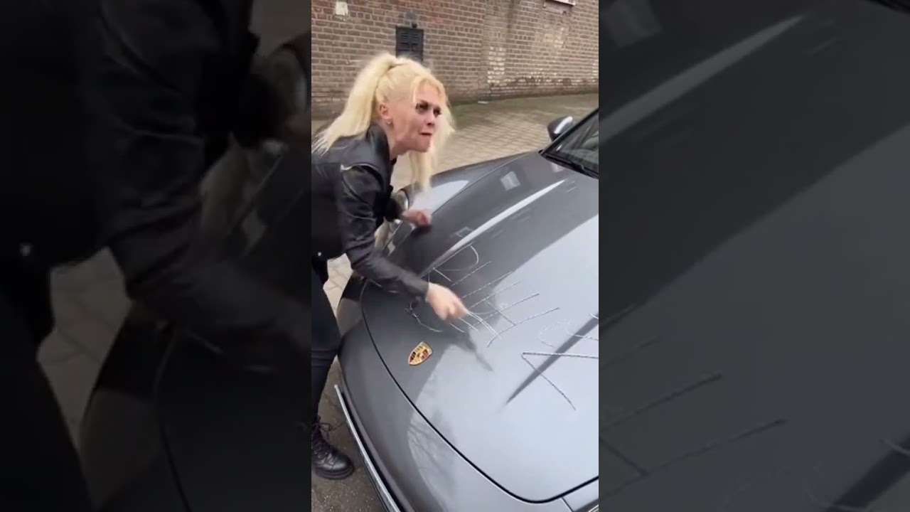 Zniszczyła mu nowiutkie Porsche 🤯 #viral #naczasie #dlaciebie