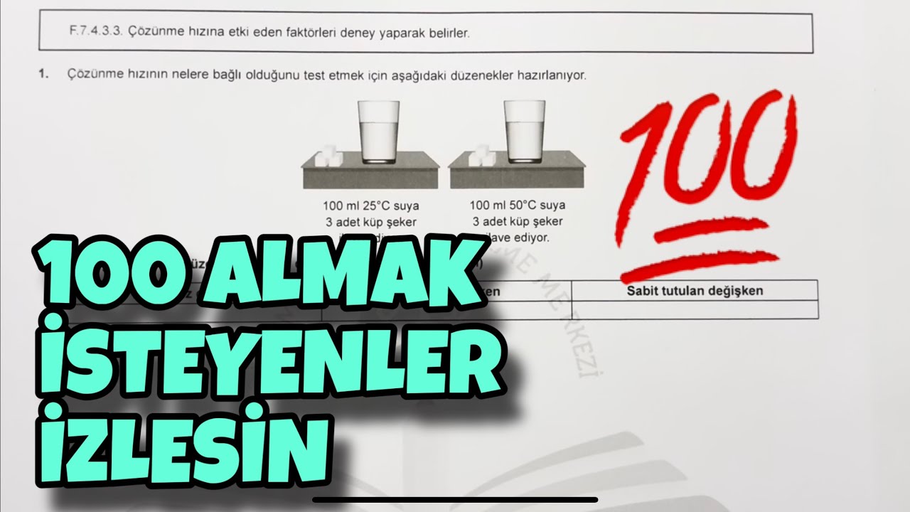 7.Sınıf Fen Bilimleri 2.Dönem 2.Yazılı