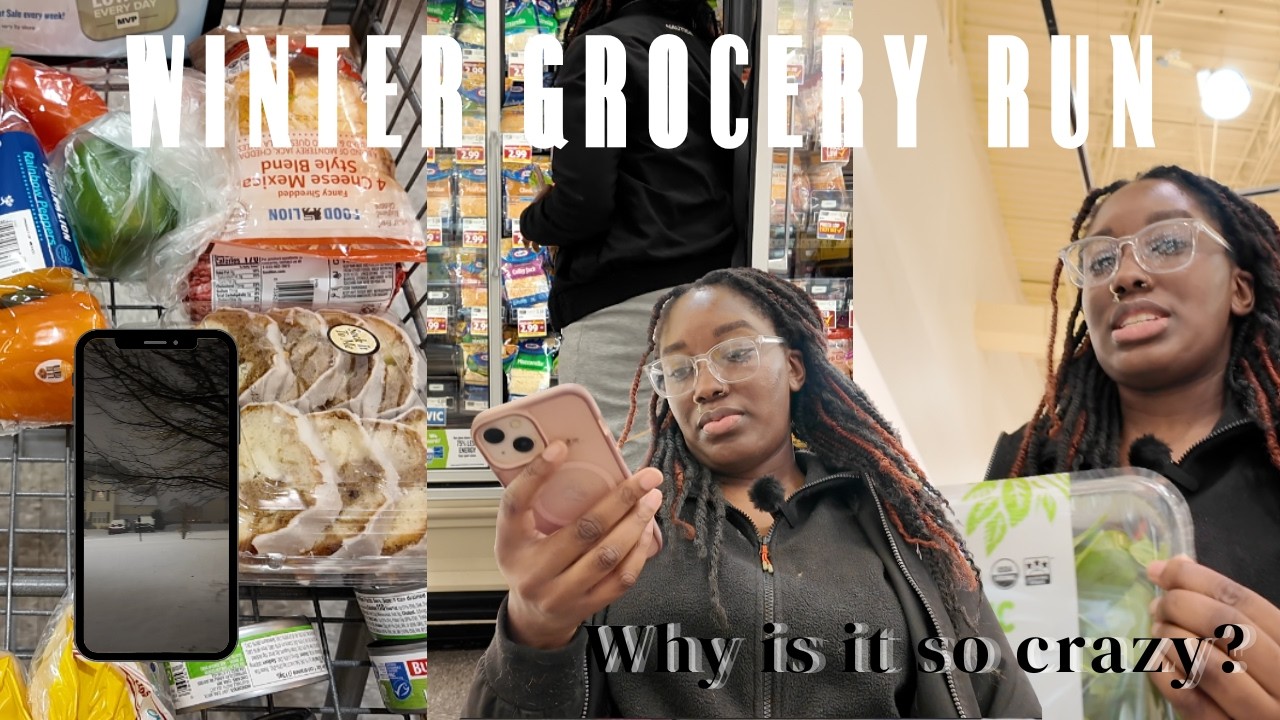 Grocery Shopping During a Snow Storm | Real Life & Weird Store Vibes