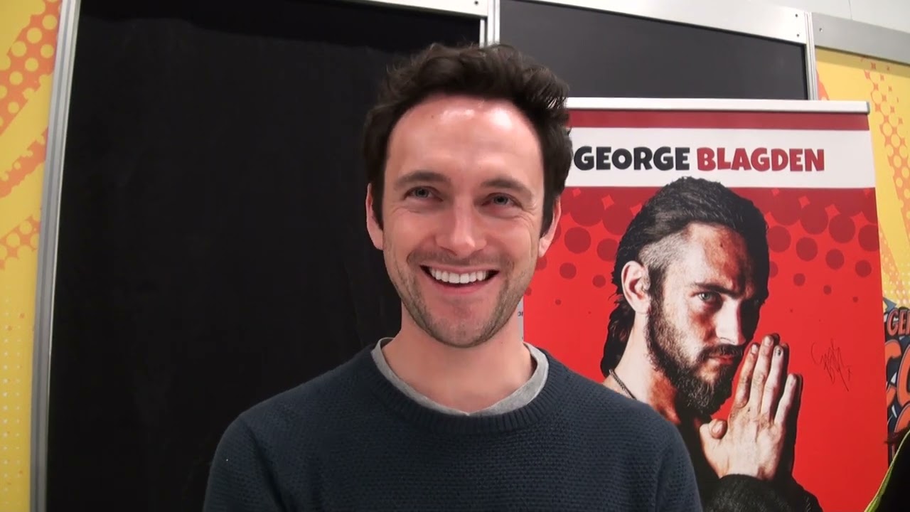 VIKINGS George Blagden Interview GERMAN COMIC CON Dortmund Athelstan funny set memories Q&A Bloopers