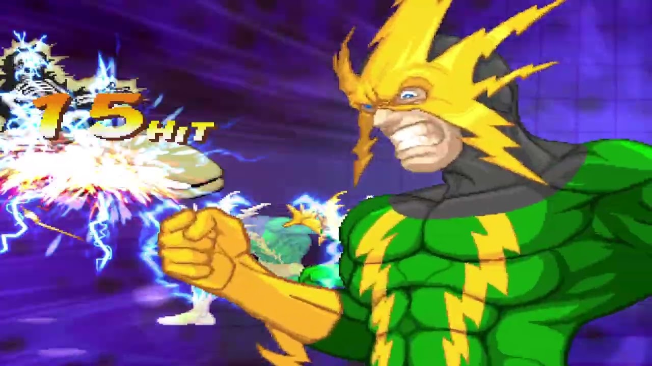 Electro vs Professor X (Marvel Super Heroes) (Mugen Game) (CPU Fights) (Best of 3)