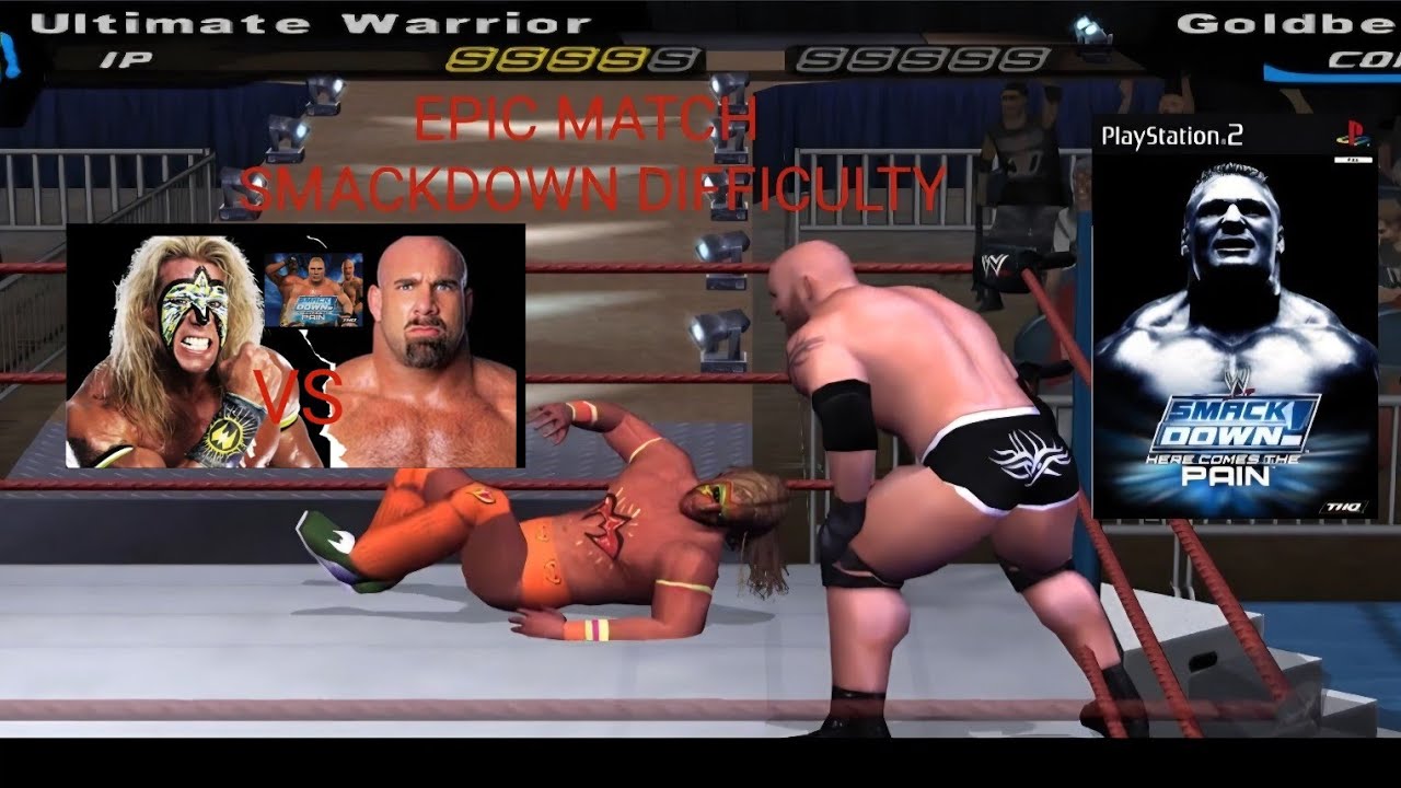 Goldberg Vs The Ultimate Warrior Dream match WWE Smackdown Here Comes The Pain 2.0 Ultra HD.