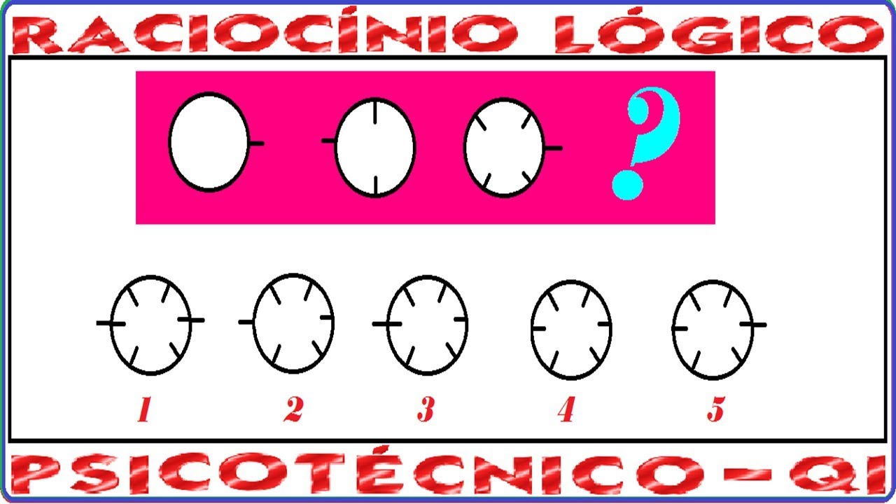 Raciocínio Lógico Figuras Sequências Psicotécnicos QI Quociente de Inteligência Detran Concursos RLM