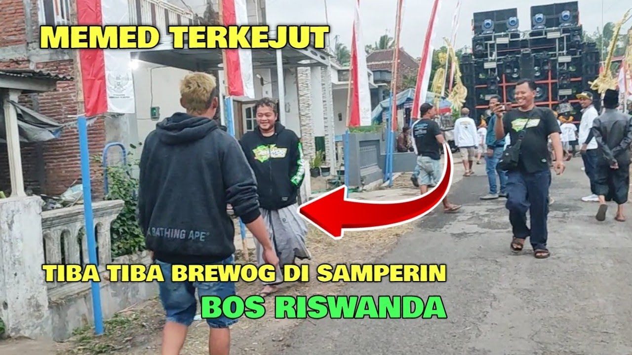 MEMED terkejut ‼️ tiba tiba bos Riswanda muncul saat brewog cek sound ‼️