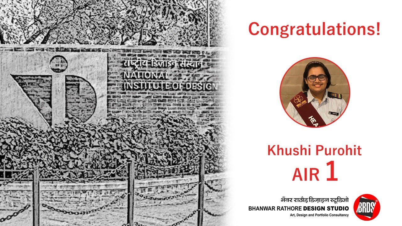 NID 2021 - AIR 1 Khushi Purohit I Khushi Purohit Success Story I NID 2021 Topper I NID Coaching