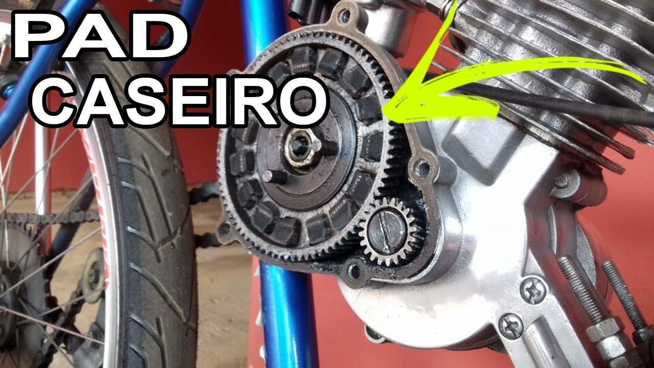 COMO FAZER PADS DA EMBREAGEM CASEIROS BIKE MOTORIZADA