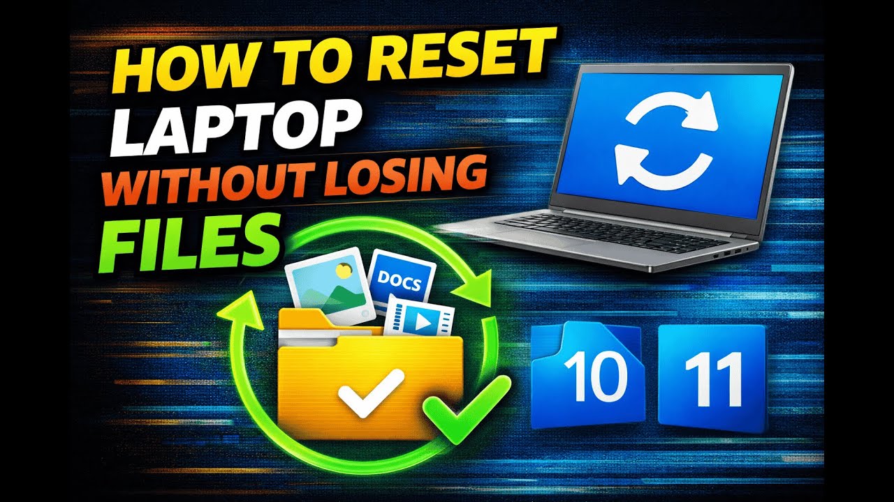 How To Reset Laptop Without Losing Files Windows 10/11 (In 2026)
