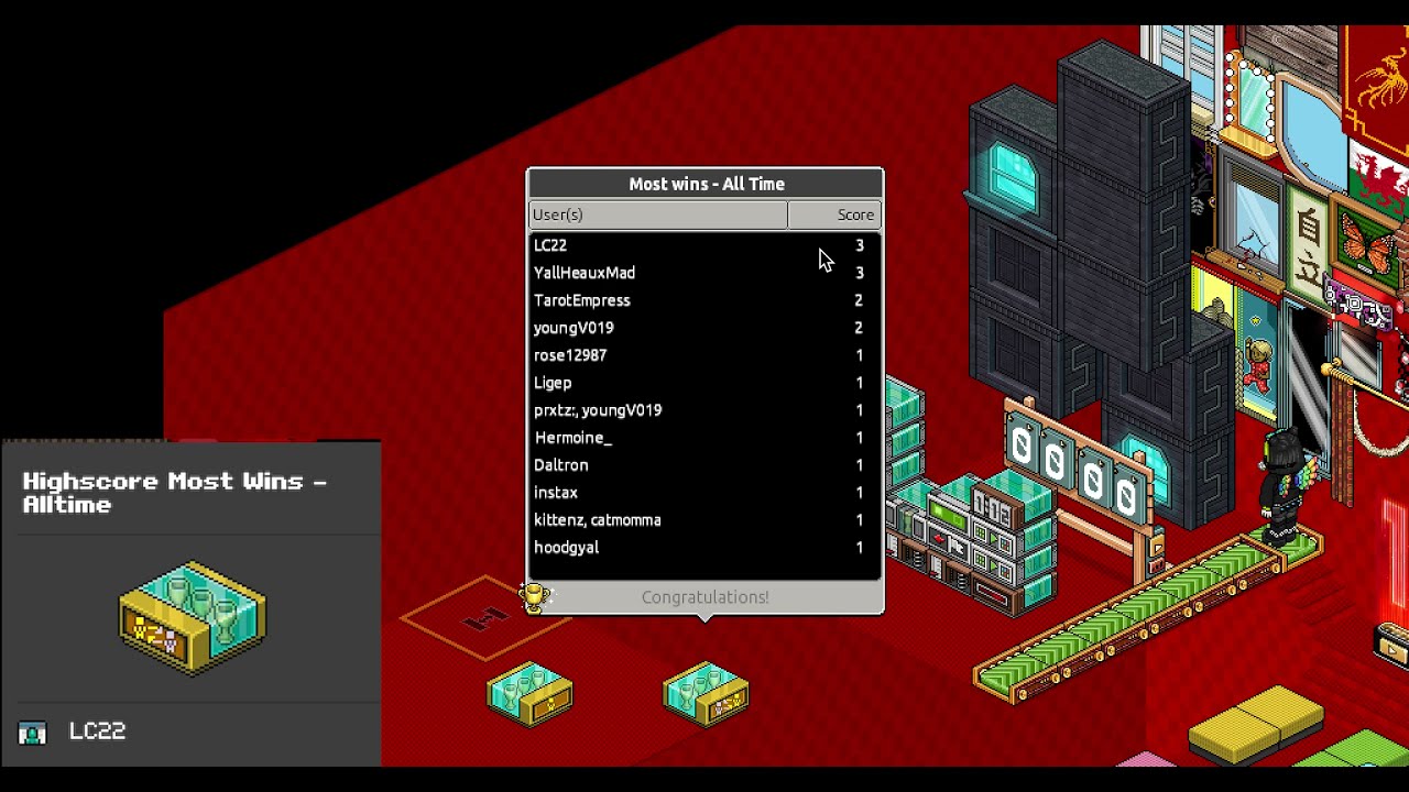 Habbo Hotel - Учебное пособие по проводной таблице лидеров