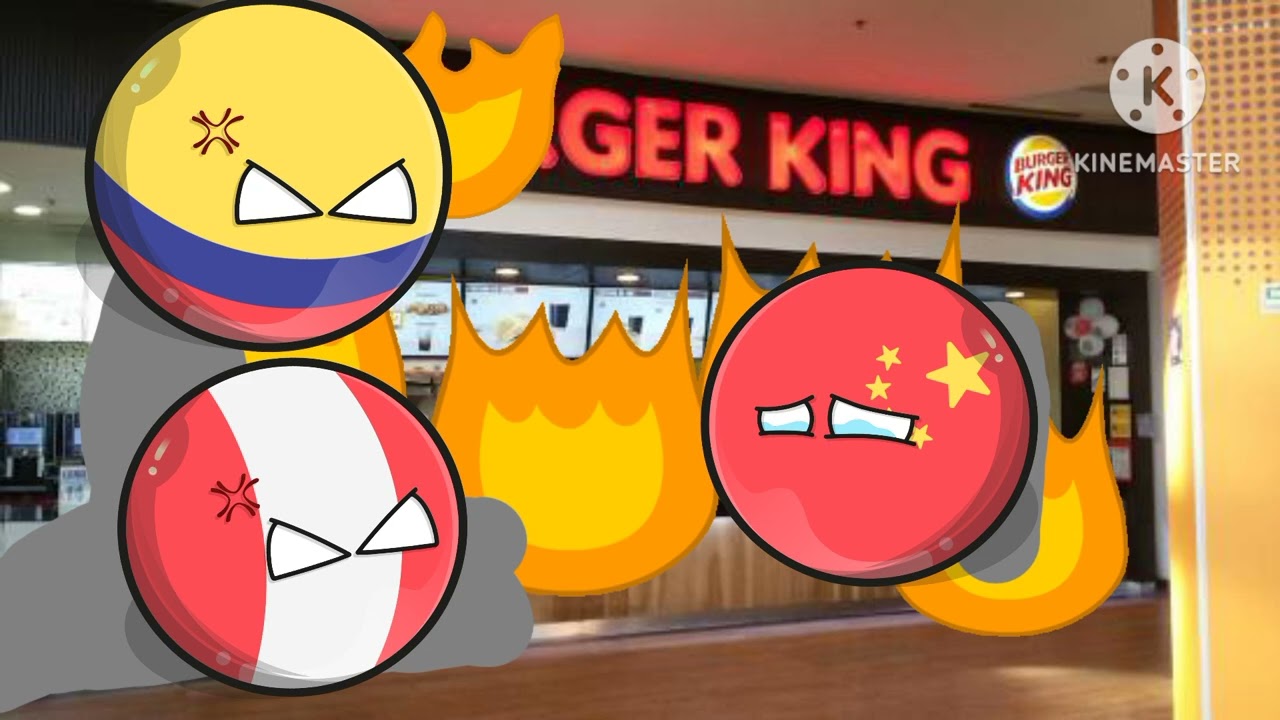 china destruye Burger king están gastigada/viaje a Canadá #countryballs