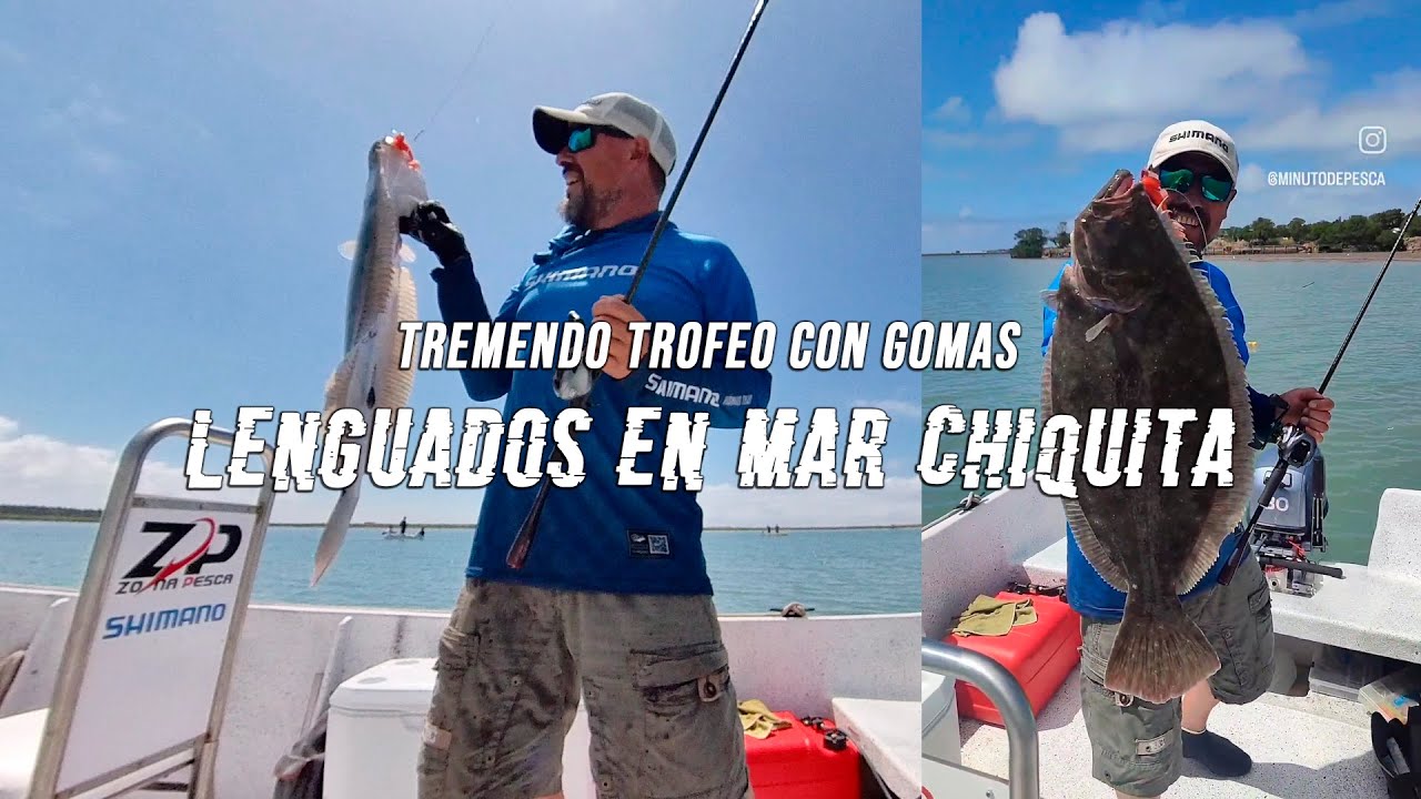 Tremendo trofeo con gomas - Lenguados en Mar Chiquita -  Vlog De Pesca 18