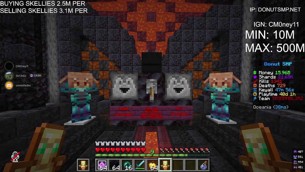 | DONUT SMP LIVE | BUYING/SELLING SKELLIES | GAMBLING TO 20B | RATING BASES 2M PER |