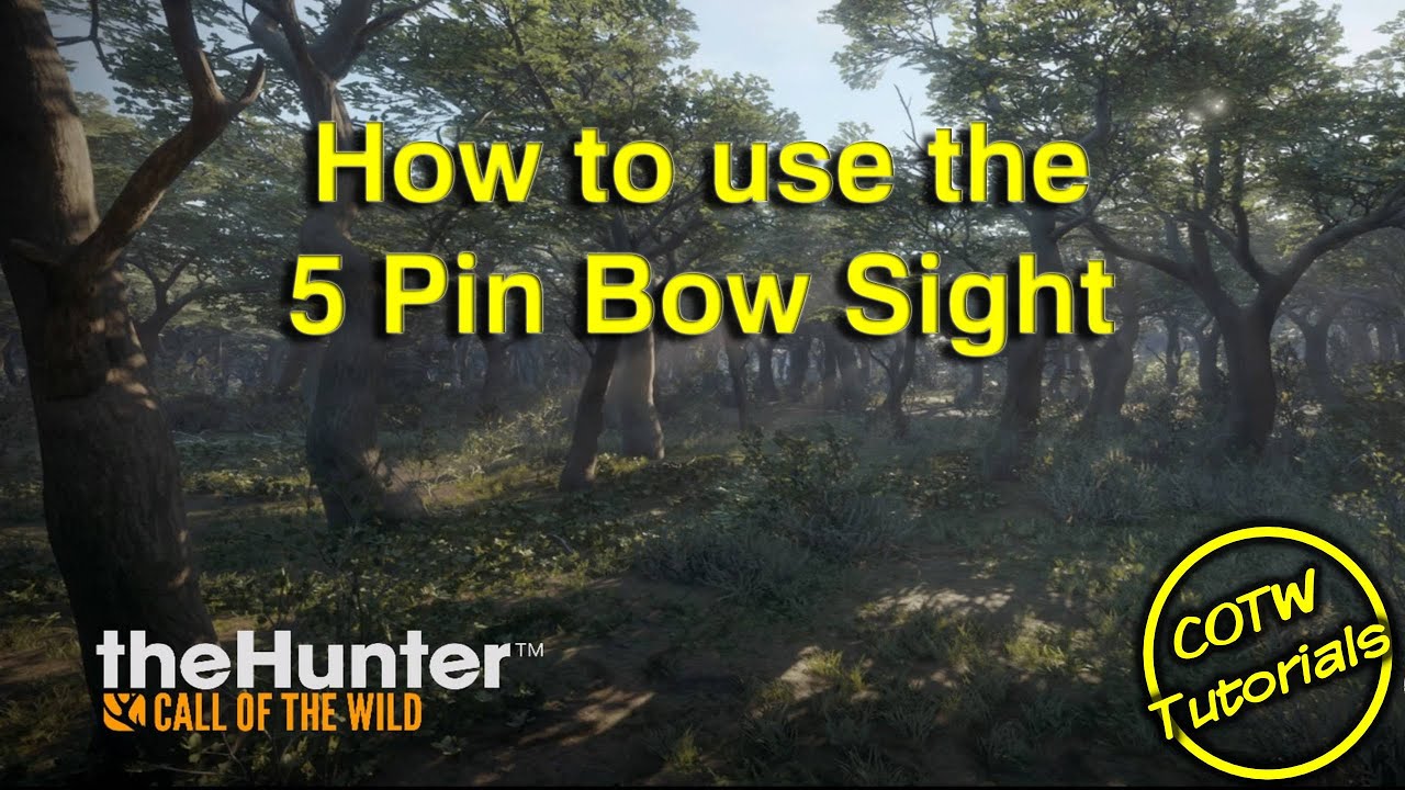 theHunter  Call of the Wild - How to use the 5 Pin Bow Sight
