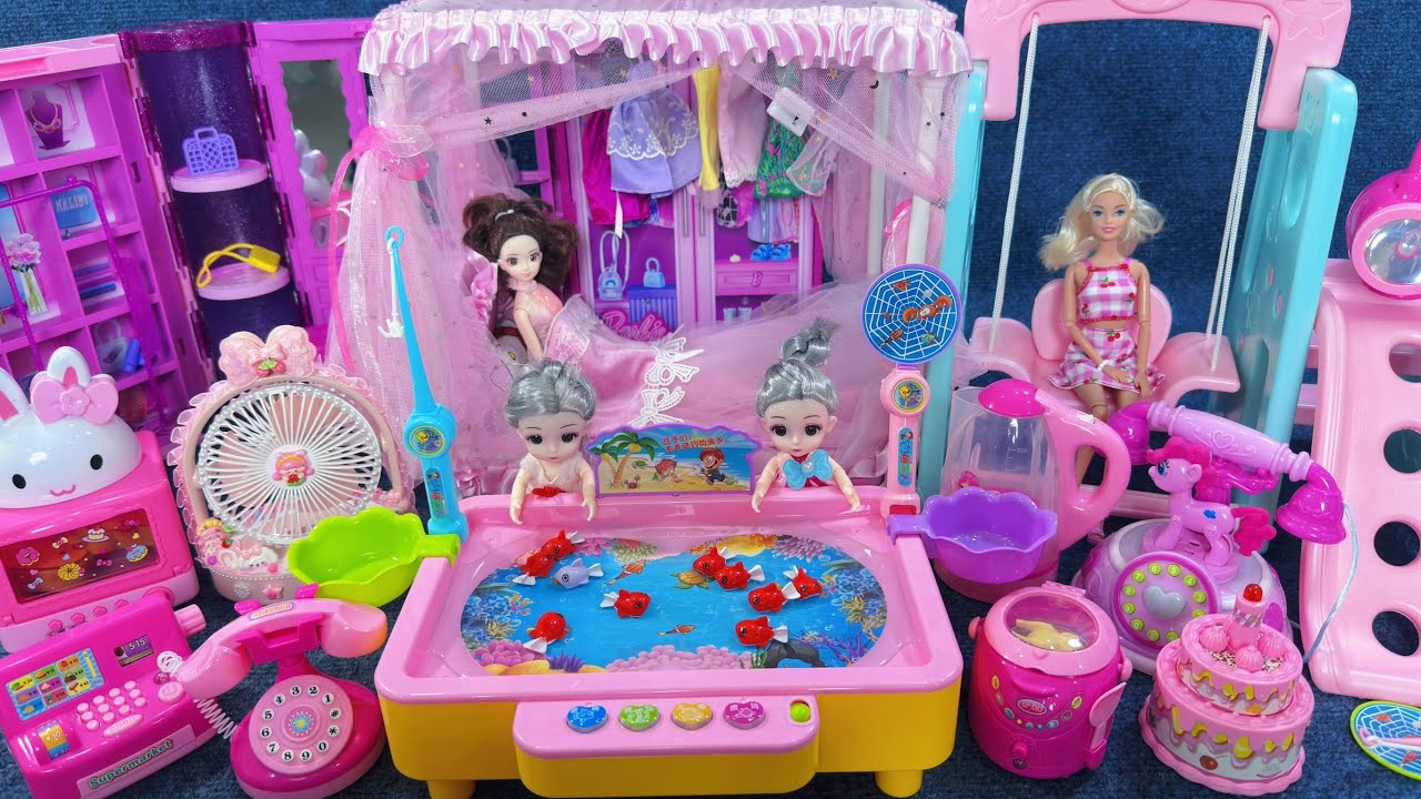 12 Minutes Satisfying with Unboxing Cute Princess House ＆ Swing Slide Collection Toys Review | ASMR
