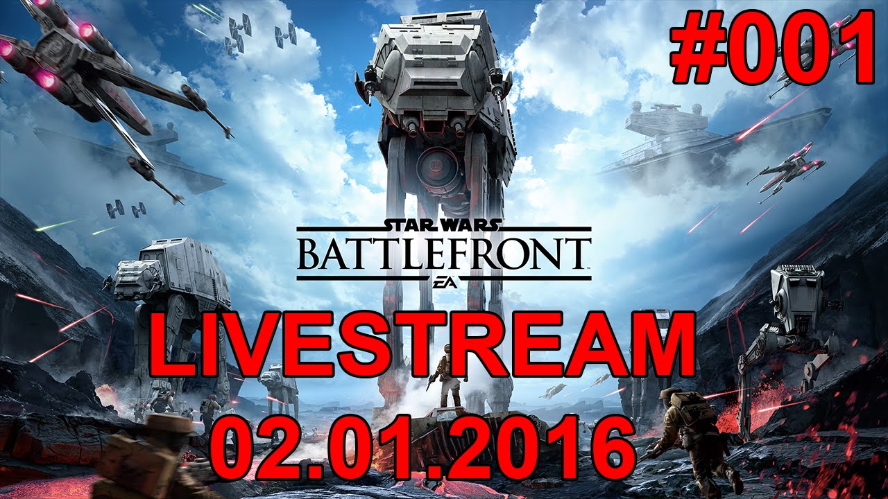 LIVESTREAM DRACHENBURSCHE 02.01.2016 #001 Helden vs. Schurken bei Star Wars Battlefront [Deutsch]