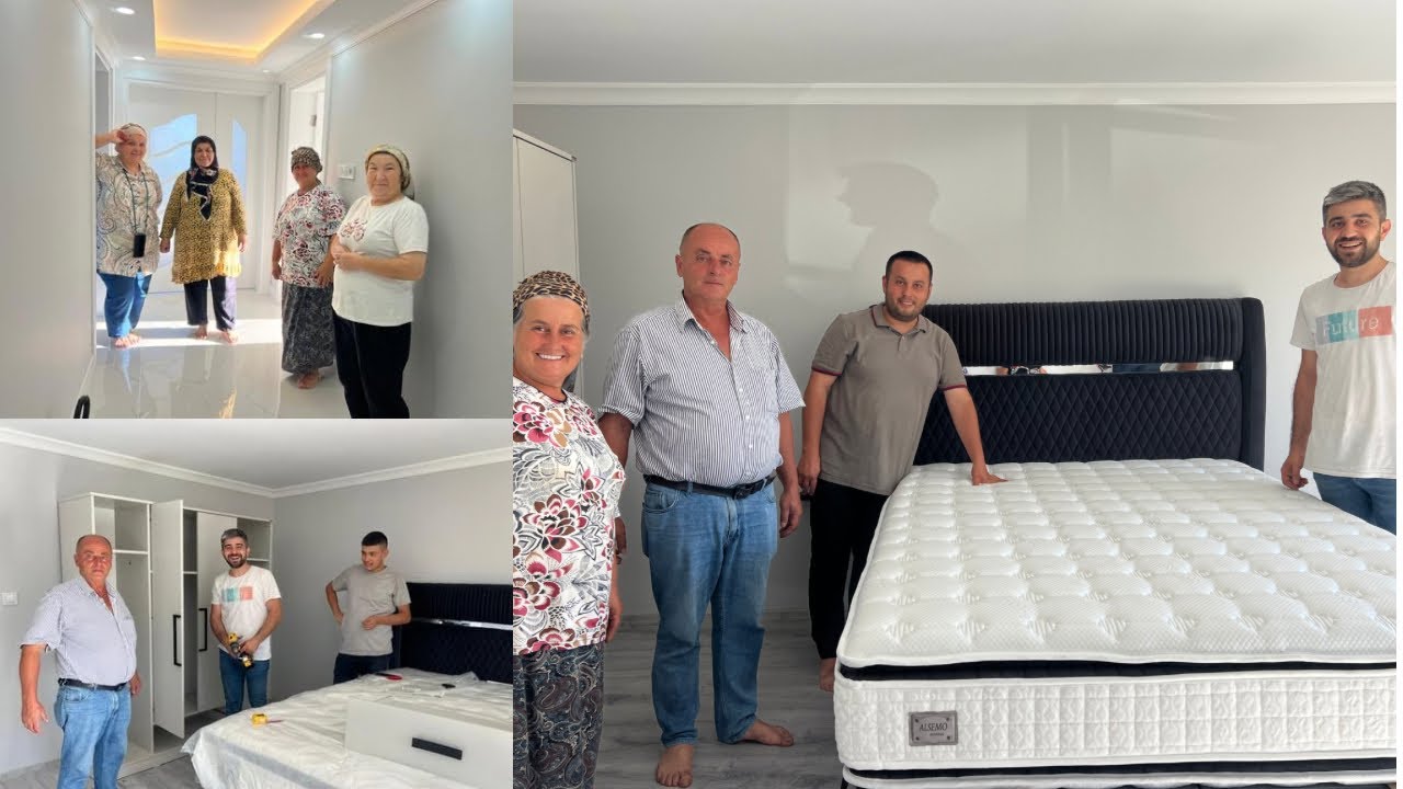 YENI EVİN🏠EŞYALARI✅BİR ODA TAMAM‼️BABAM ŞOKTA😱EV TURU #eşya #ev #köy #zonguldak