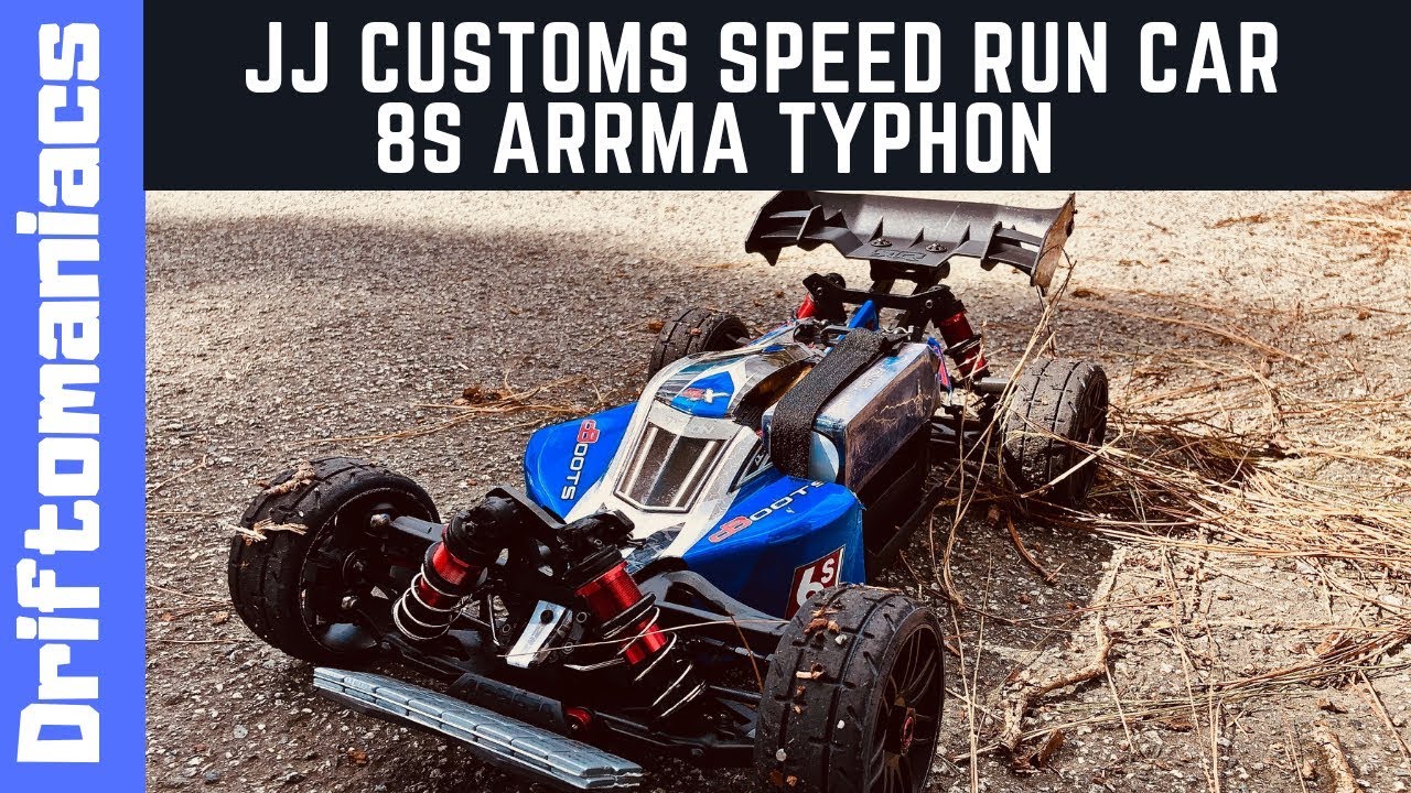 93Mph With JJ Customs 8S Arrma Typhon Speed Run Car