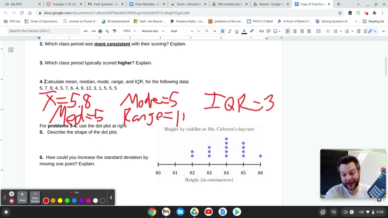 Alg 1 Final Review Unit 1