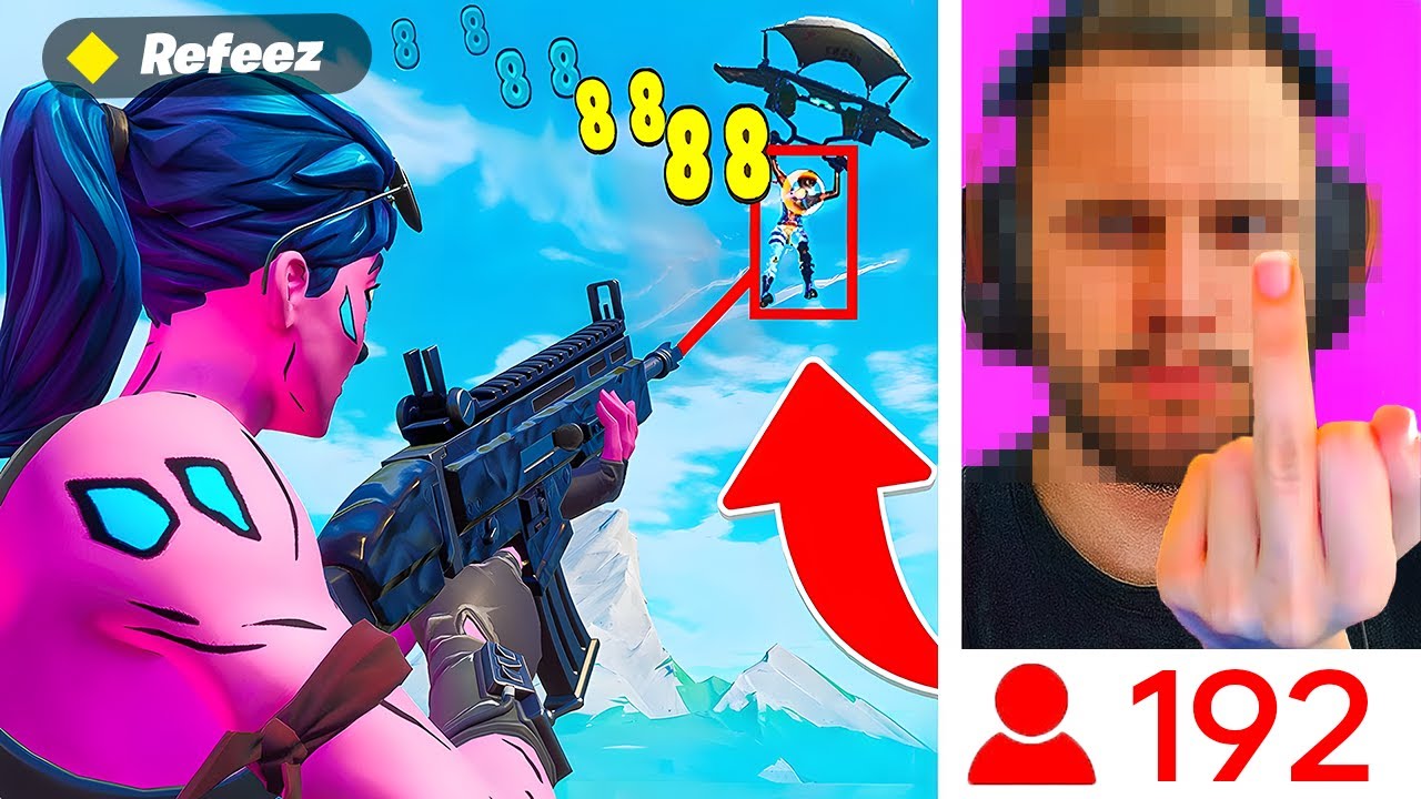 Trollo in 1v1 lo Streamer Misterioso e Lui Impazzisce!