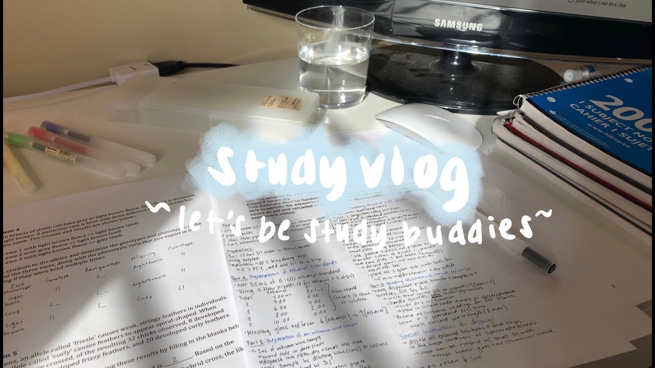 STUDY VLOG | a *productive* week of online school as a university student