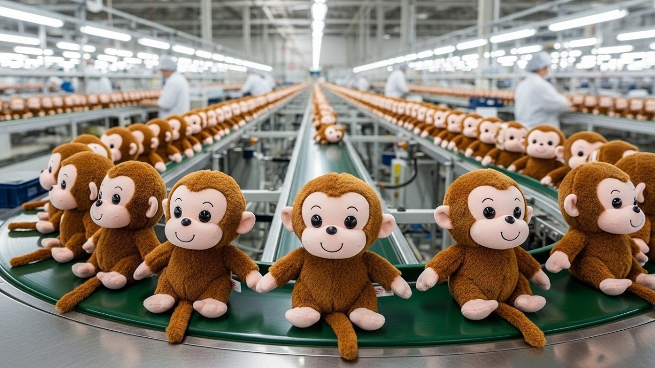Inside the Punch The Monkey Mega Factory – How Millions of Plush Toys Are Made!