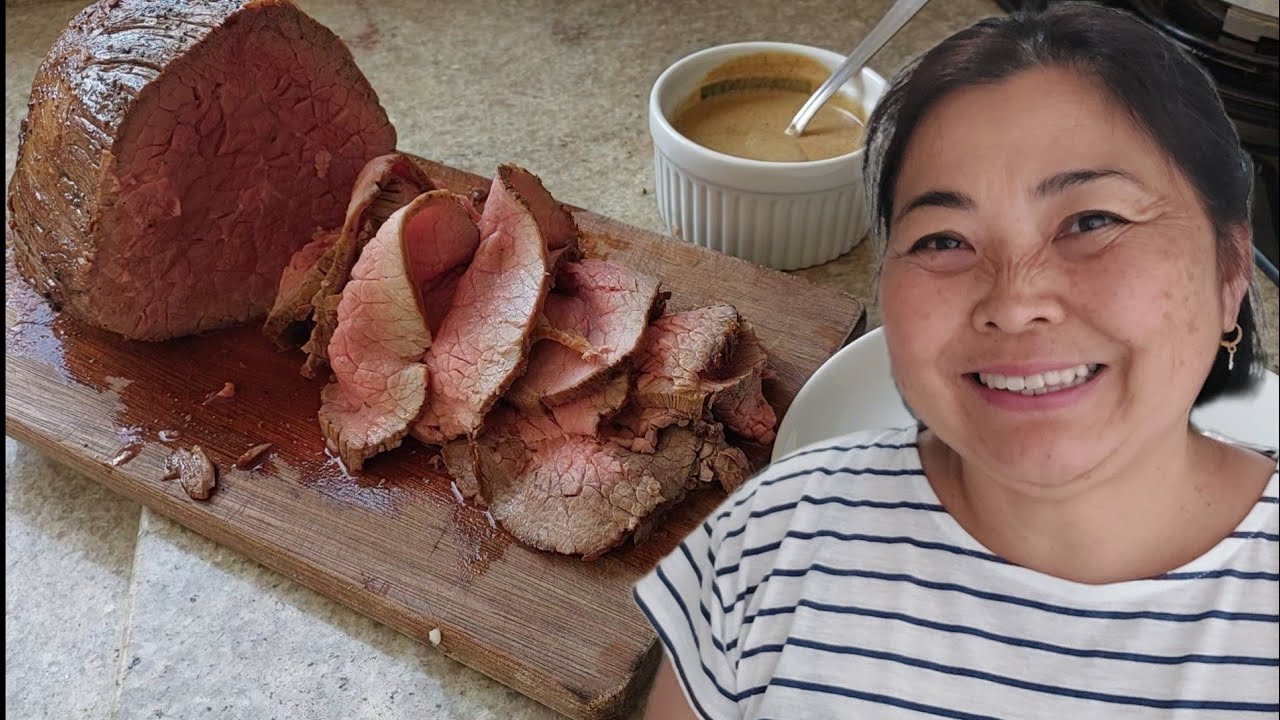 FIZ ROSBIFE DE LAGARTO AO MOLHO MOSTARDA | roast beef