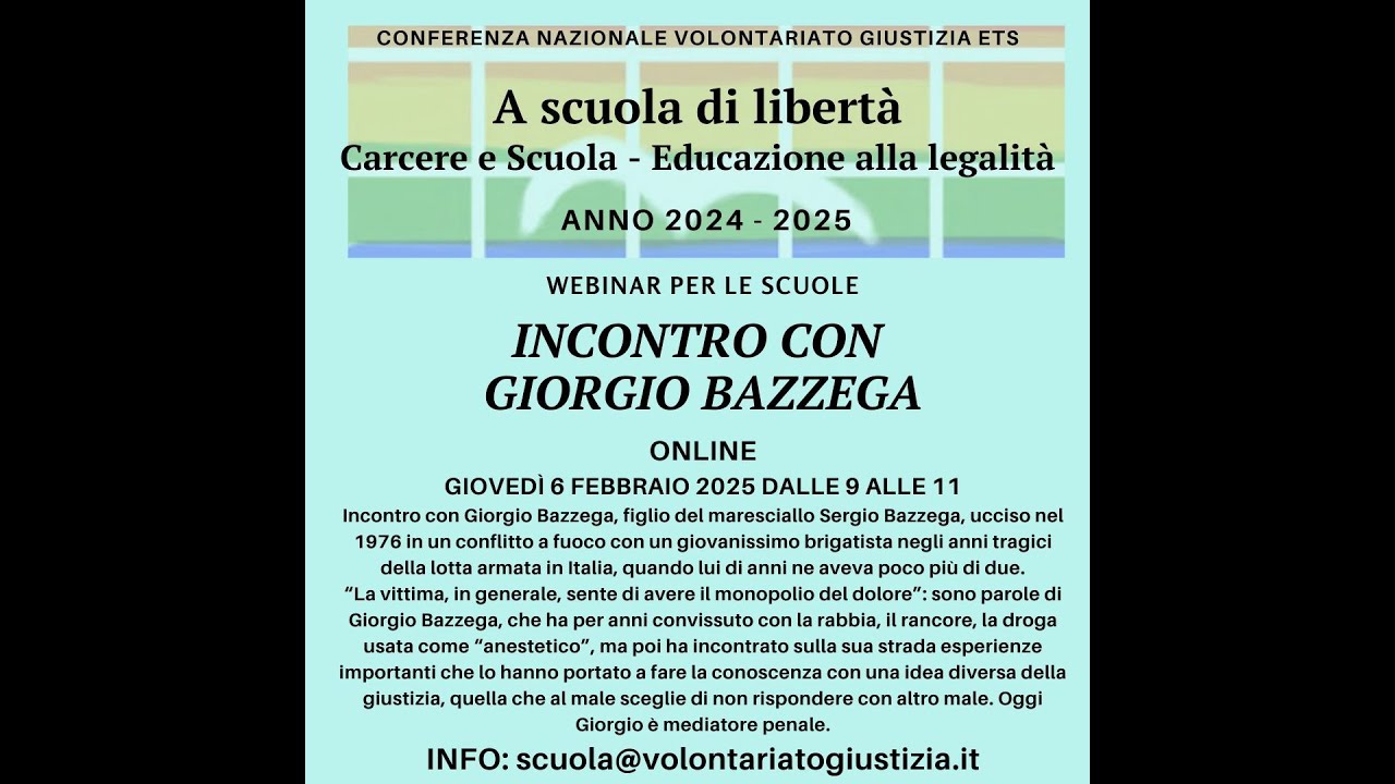 INCONTRO CON GIORGIO BAZZEGA 6.2.2025