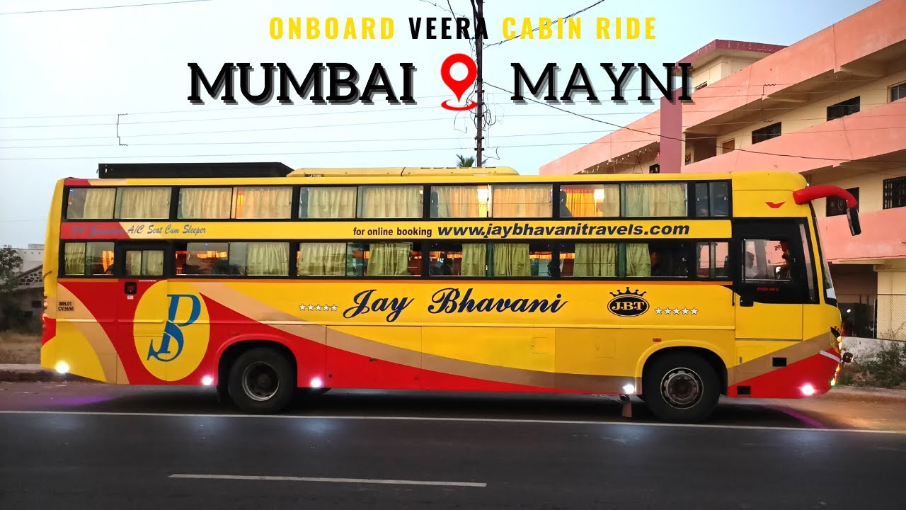 CABIN RIDE with Jai Bhavani Travels [ MUMBAI - Mayni (VITA)] | AC Sleeper+Seater | VEERA🚌🎶🔥🔥